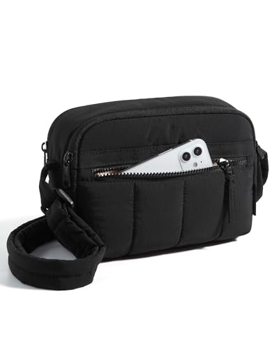 BAGSMART Cross Body Purse, Mini Crossbody Bags for Women Travel Purse - color: Black, size: Small