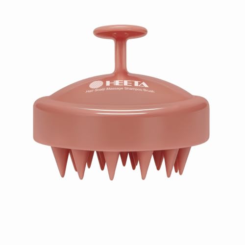 HEETA Scalp Massager Hair Growth Scrubber for Dandruff Removal Hair Care - color: Terracotta