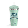 RTIC 20oz Everyday Tumbler, Insulated, Ceramic Lined, Fresh Mint Glitter - color: Fresh Mint Glitter, size: 20 Ounces