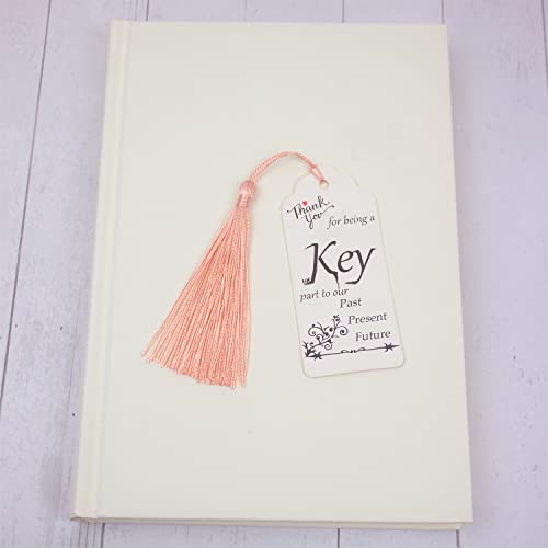 100Pcs 5 Inch Silky Bookmark Tassels for Jewelry, Souvenir(Pink Orange) - color: Pink Orange