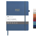 &And Per Se 2027 Planner, 12-Month Monthly & Weekly, 2027 Calendar Planner with 100gsm Paper, B5 Hardcover Faux Leather, 7.5" x 10"(Dark Blue) - color: Dark Blue, size: 7.5" x 10"(Jan 2027-Dec 2027)