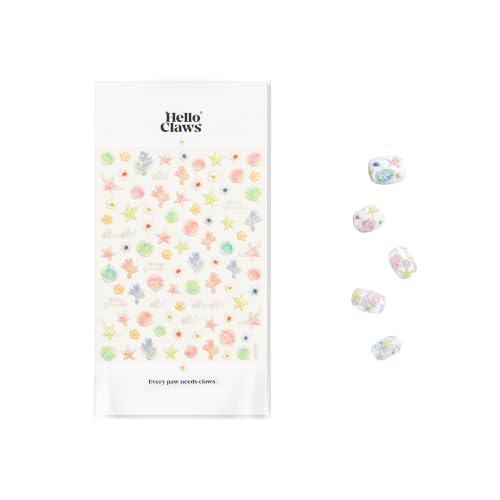 5D Embossed Under The Sea Stickers for Nail Art, Jelly Fish (to5074) - style: to5074