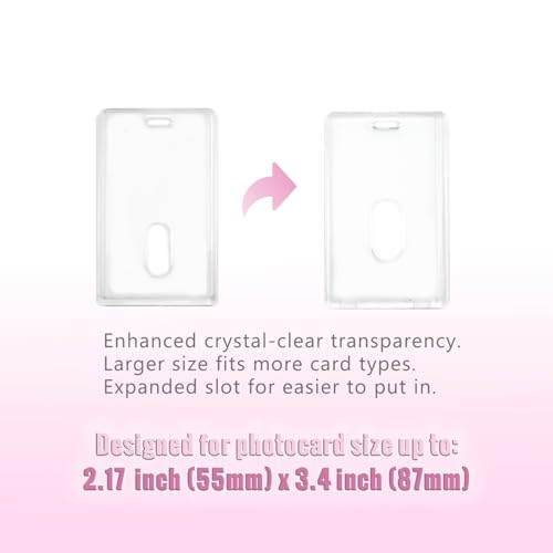 2 Pack K-pop Photocard Holder Keychain, Photo Card Holder with Ribbon Bow - color: Rose&mint