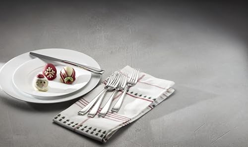 Oneida Moda 65-Piece 18/10 Silverware Set for 12, Flatware - style: 65-Piece Flatware Set with Caddy
