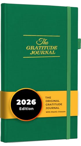 The Gratitude Journal: Inspire Thankfulness, Mindfulness, Positivity, Happiness,Upgraded with Pen Holder, Inner Pocket & Elastic Closure Band (Earth Green) - color: Earth Green