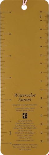 Watercolor Sunset Beaded Bookmark