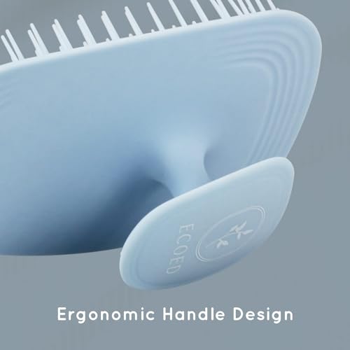 ecoed Scalp Massager Shampoo Brush, Scalp Scrubber & Exfoliator (Blue) - color: Blue, size: 1PC