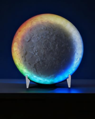 Nobiggie Meteorite Texture Ambient Lighting, Halo Glow, White, 11.46 in - size: 11.46 in