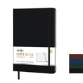 ViVin A4 Hardcover Lined Notebook,8.5x11 192 pg College Ruled Leather - color: Black, size: A4