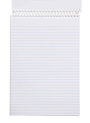 Mintra Office Steno Book - (BRIGHTS - Purp/Wht/Teal/Orange) - Poly Cover, 6in x 9in, 100 sheets, Narrow Ruled for Writing Notes for school, office, work, 6x9 steno notepad, top bound spiral notebook (8 PACK) - color: Poly Pastel Cover 8pk, size: Narrow Ru