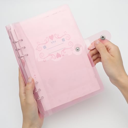 Pink A5 Budget Binder Planner Cover Shell Protector - color: Pink A5