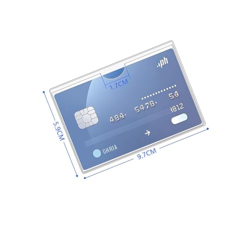 10 Pcs Social Security Card Protector Sleeves, Ultra Clear & Durable Waterproof SSN/New Medicare/Credit Card Holder, Soft ID/Debit/Credit/Index Card Storage Sleeves