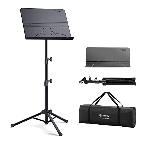Vekkia Professional Portable Sheet Music Stand - size: 32-56inch