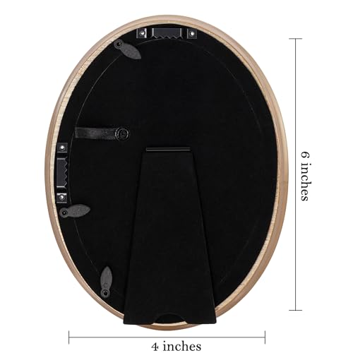 eletecpro 4x6 Oval Picture Frame with Real Glass Cover, Black, 2-Pack - color: Black, size: 4x6 Inches
