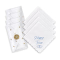 Happy Tears Wedding Handkerchief Something Blue Gift for Bride - color: Happy Tears X 4 (Gold)
