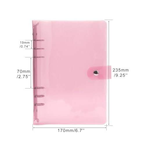 Pink A5 Budget Binder Planner Cover Shell Protector - color: Pink A5