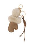 MINACHI Boho Mini Mitten Charm with Pompom Keychain - color: Keychain -Key.001
