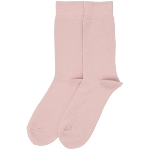 tiemart Men's Socks, Fits Men's Shoe Sizes 8-12 - color: Blush Pink Solid
