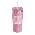 RTIC 20oz Everyday Tumbler, Insulated, Ceramic Lined, Dusty Rose Glitter - color: Dusty Rose Glitter, size: 20 Ounces