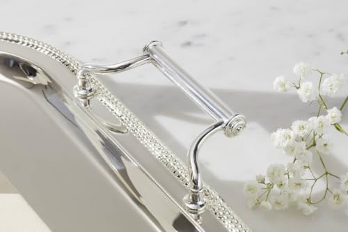 Reed & Barton Silverplate Rectangular Serving Tray with Handles, 16-Inch - style: Rectangle