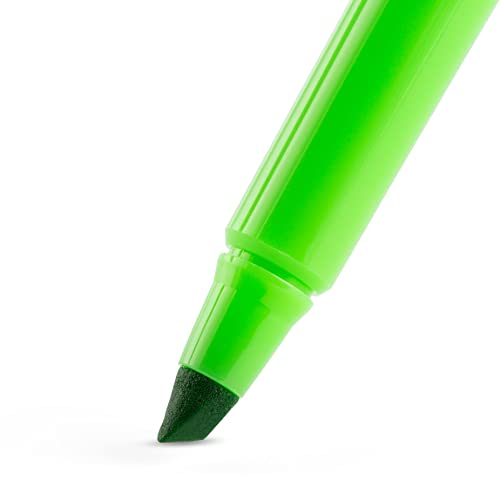 BIC Brite Liner Highlighters, Chisel Tip, 12-Count Pack of Green Ink - color: Green, size: 12 Count (Pack of 1)