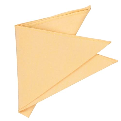 tiemart Regent Morris Neckwear Silk/Linen Pocket Square - color: Dandelion Yellow Regency