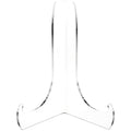 Plymor Clear Acrylic 60-Degree Angle Easel With Shallow Support Ledges, 6" H x 4.5" W x 3.5" D - size: 6" x 4.5" x 3.5"
