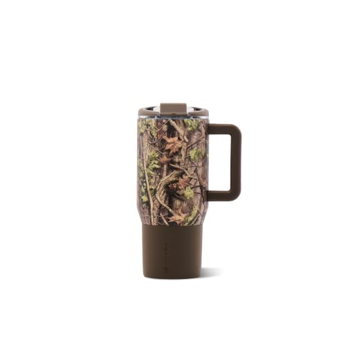 HydroJug Coffee Traveler 20oz Ceramic-Lined Mug with Handle, Woodland - color: Woodland