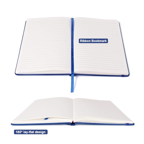 Comix Lined Journal Notebook for Work, 240 Pages, 5.5" x 8.3", Navy Blue - color: Navy Blue, size: 1 Pack