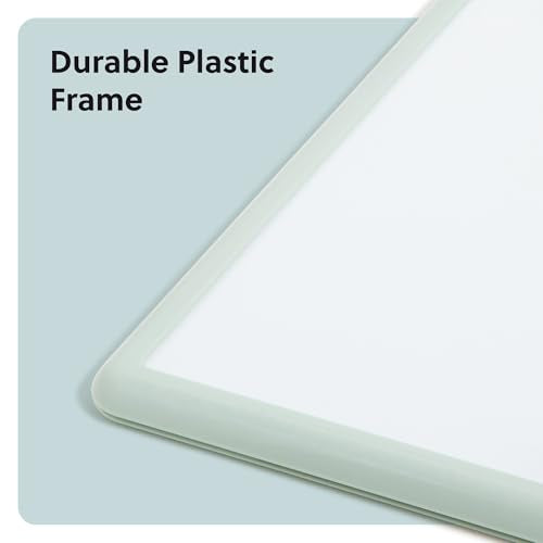 U Brands Dry Erase Whiteboard, 11" x 14", Small Whiteboard, Green Frame - color: Sage Green
