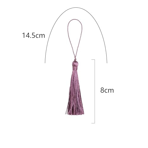 BEL AVENIR 20pcs 5" Silky Floss Carft Tassel Keychain Tassel-Light Blue - color: Light Blue, size: 20pcs