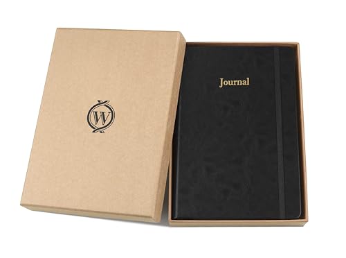Wykeham's Executive 2026 Undated Daily Journal Planner – Customization Available (Black, 8.5"×5.5") - color: Black