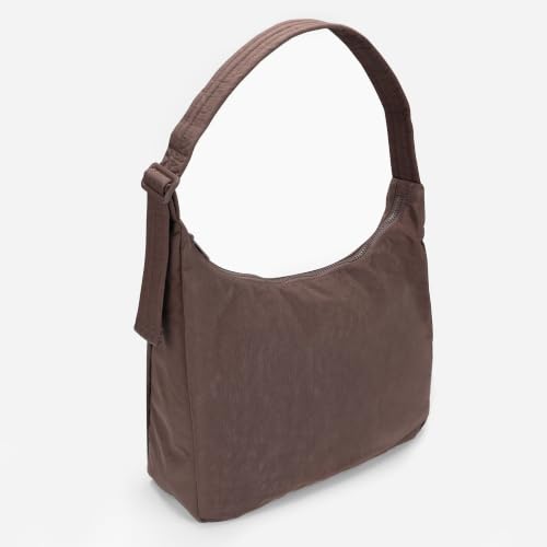 FASTFAIRY Nylon Shoulder Bag: Lightweight Adjustable Strap - color: Large-coffee, size: Large