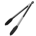 U-Taste Kitchen Tong for Cooking, 600ºF Heat-Resistant Silicone, 12in/Black - color: Black, size: 12 inch