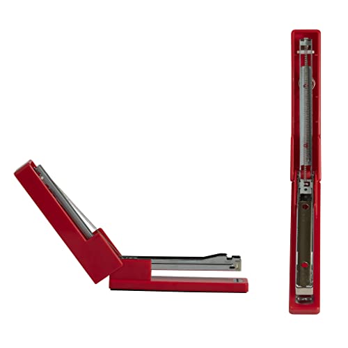 JAM PAPER Modern Desk Stapler - Red - Sold Individually - color: Red, size: Pack of 1