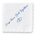Wedding Handkerchief, Something Blue for Bride, Mother of Bride Gift - color: Keep Your Shit Together, style: Brown Envelope
