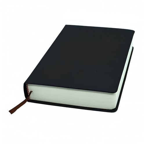 Thick Sketchbook 660 Pages Notebook Soft Faux Leather Cover Journal 80GSM Paper Notepad Drawing Book Memo Writing Sketch Pad Diary Notebook - color: Black, size: A5