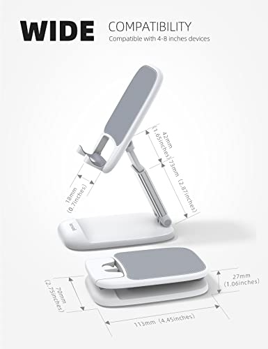 Lamicall White Cell Phone Stand for Desk, Phone Holder - color: 1-White