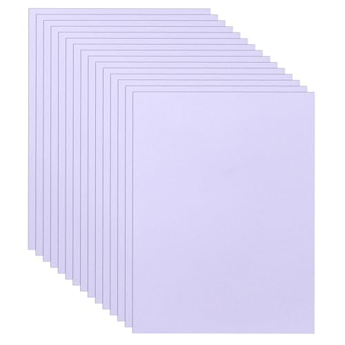 Guakicae 40 Sheets Light Purple Cardstock 8.5 x 11 Printer Paper 75lb - color: Purple, size: 40 Sheets
