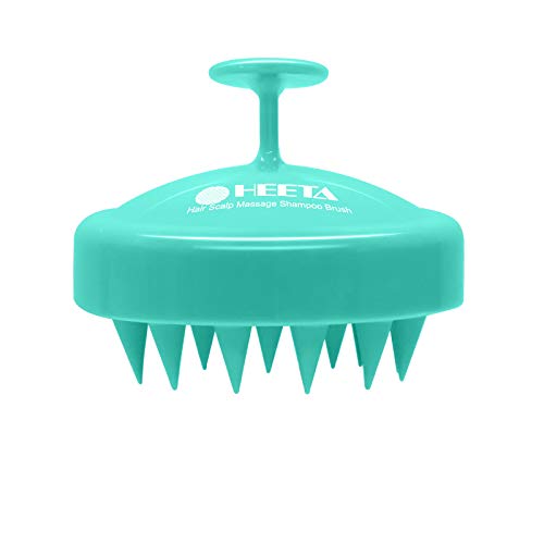 HEETA Scalp Massager Hair Growth Scrubber for Dandruff Removal Hair Care - color: 02-green