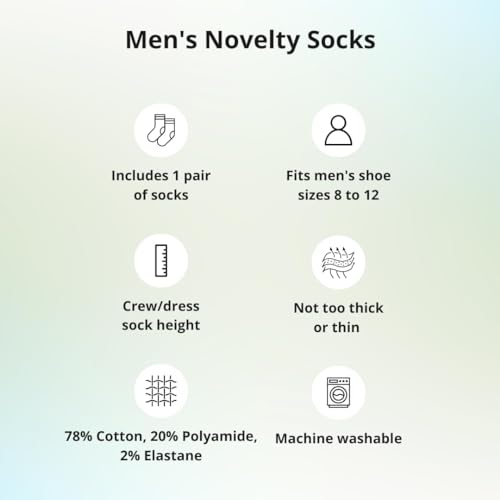 tiemart Men's Socks, Fits Men's Shoe Sizes 8-12 - color: Black Breast Cancer Awareness