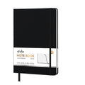 ViVin B5 Hardcover Lined Notebook,6.9x9.8 192 pg College Ruled Leather - color: Black, size: B5