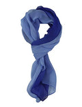 PANTONIGHT Long Chiffon Sheer Scarf Gradient Shaded Colors Lightweight Scarf For Womens - color: Col 704
