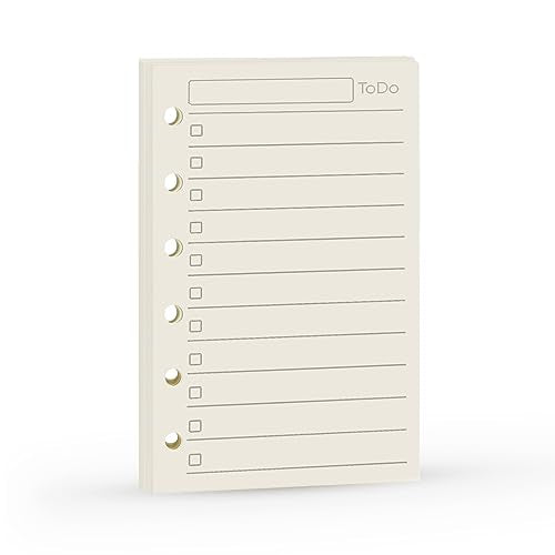 Planner Refill, Pocket Notebook, A7 Refill, 4.84 x 3.23'', 100 GSM Paper 45 Sheets (90 Pages) per Pack, Productive Inserts, Simple Design, Harphia (A7 Todo List) - color: To Do List, size: A7