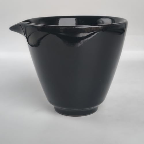 Fine Porcelain Creamer Pitcher for Tea Milk Coffee (Black) - color: Black