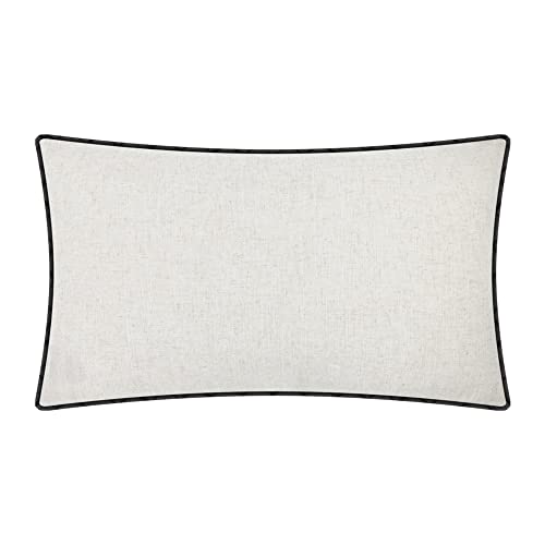JWH Bird Throw Pillow Cover 14x24 Beige Turquoise Blue Grey - color: Teal Blue & Gray Plaid With Birds