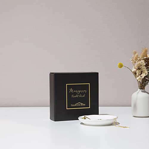 COLLECTIVE HOME Ceramic Jewelry Tray, Trinket Dish, Gifts for Women (S) - color: S