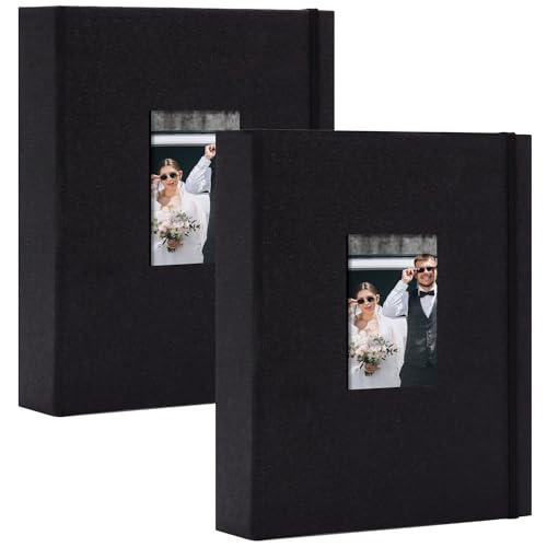 Vienrose Mini Polaroid Photo Album 208 Photos 2x3 Inch Black 2 PACK - color: Black, size: 2 PACK