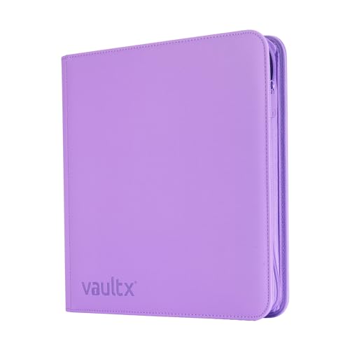 Vault X 12 Pocket Zip Trading Card Binder 480 Cards Exo-Tec (Purple) - color: Purple, size: 12 Pocket