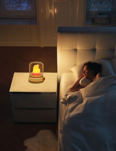 WANIDEA Capybara Night Light for Kids, Cute Lamp and Ambient Lighting - color: Capybara Green